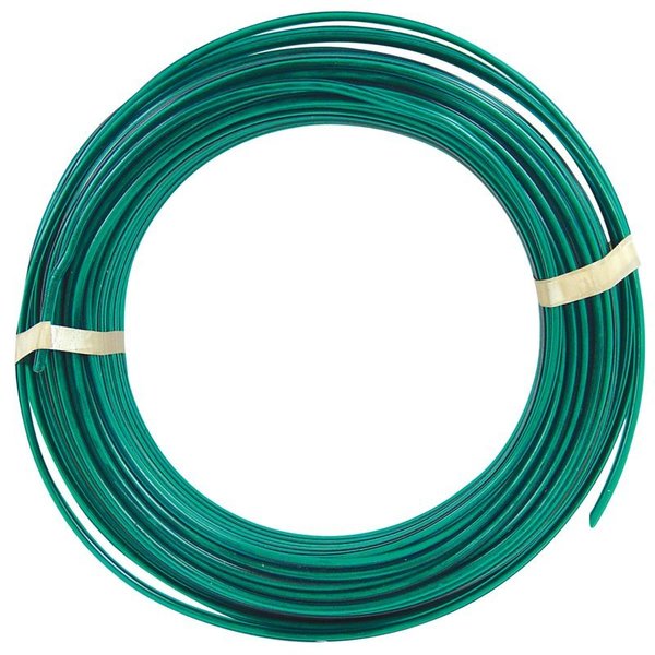 Hillman Wire Steel Green Vinyl 100 Ft 50149